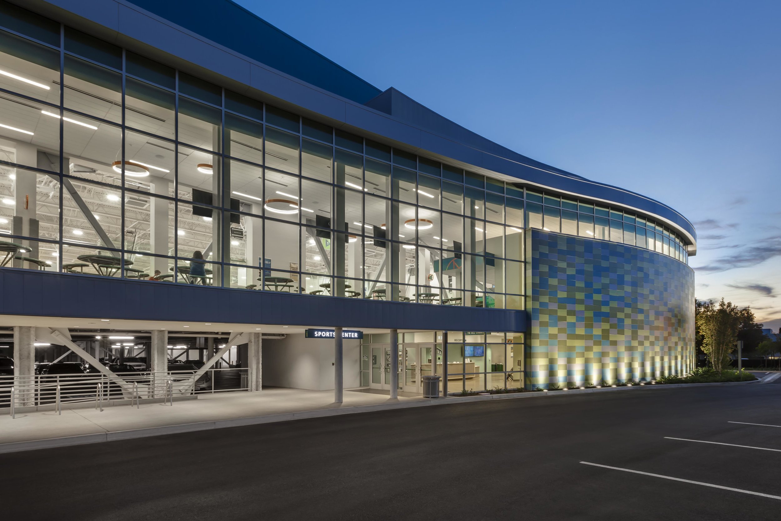 Ladera Sports Center at Sunset